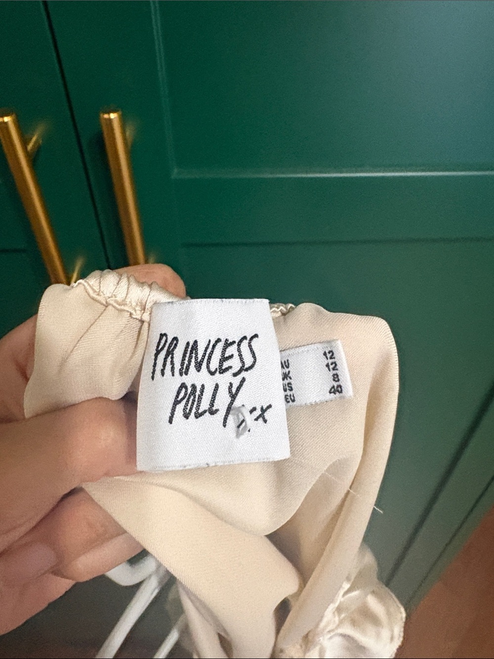 Princess Polly Beige back less dress